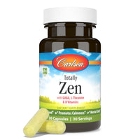 Thumbnail for Carlson - Totally Zen, GABA, L-Theanine & B Vitamins, Healthy Mood, Promotes Calmness & Mental Clarity, 30 Capsules