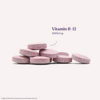 Thumbnail for Natrol Vitamin B12 5,000 mcg, Fast Dissolve Vitamin B12 Supplement Supports a Healthy Nervous System and Energy Metabolism, 100 Tablets, Up to a 100 Day Supply