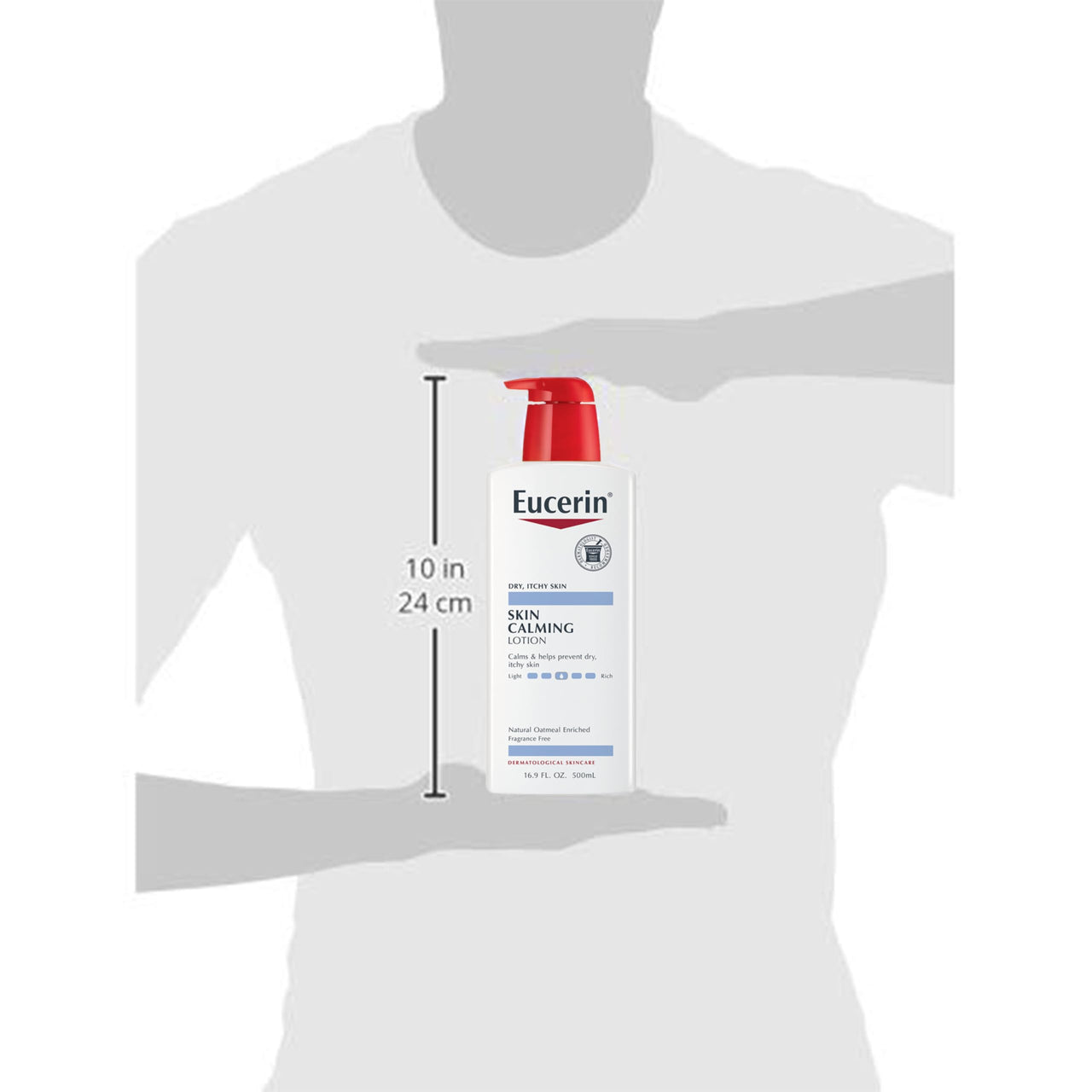 Eucerin Skin Calming Body Lotion, Natural Oatmeal Enriched Body Lotion for Dry, Itchy Skin, 16.9 fl. oz. Bottle