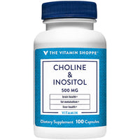 Thumbnail for The Vitamin Shoppe Choline Inositol 500MG, Once Daily Supplement (100 Capsules)