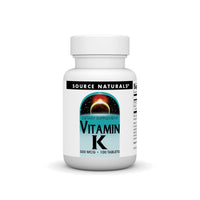 Thumbnail for Source Naturals Vitamin K - 500 mcg - 100 Tablets