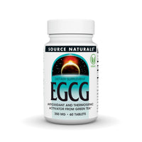 Thumbnail for Source Naturals EGCG, Antioxidant and Thermogenic Activator from Green Tea*, 350mg - 60 Tablets
