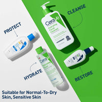 Thumbnail for CeraVe Hydrating Toner for Face Non-Alcoholic with Hyaluronic Acid, Niacinamide, and Ceramides for Sensitive Dry Skin, Fragrance-Free Non Comedogenic, Full Size, 6.8 Fl Oz