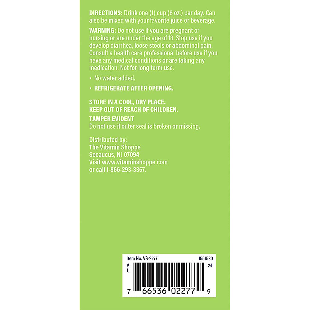 The Vitamin Shoppe Organic Aloe Vera Fillet Juice - No Water Added - Soothing for Digestive Discomfort (32 Fluid Ounce)
