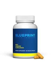 Thumbnail for Blueprint Bryan Johnson NAC Supplement - Promotes Stress Relief, Immune System Function, Respiratory Health - Includes N-Acetyl-L-Cysteine, Ginger, Curcuminoids - Detoxifying - Vegan (30 Servings)