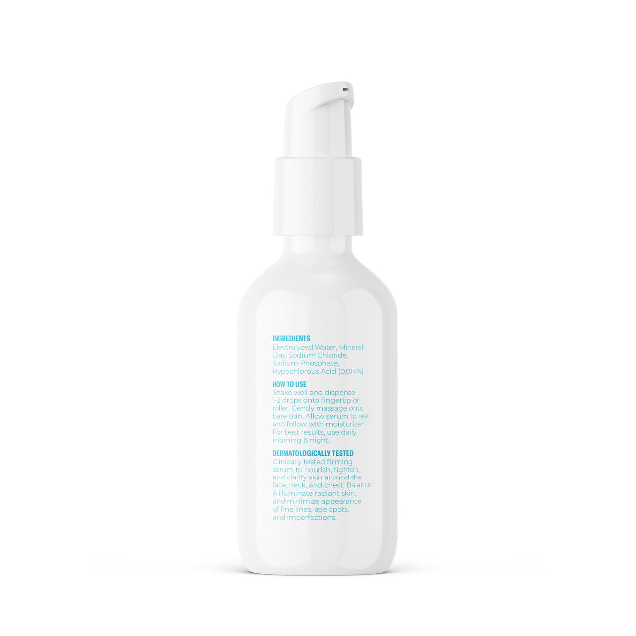 BRIOTECH Skin Serum, Hypochlorous Acid Mineral Serum, Soften Fine Lines, Smooth Face Neck Chest, Spot Corrector, Soothe Dry Red Skin, 2 fl oz ea, 2 ct