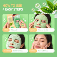Thumbnail for Image 6 of Purederm Green Tea Bubble Face Mask 5 Pack