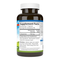 Thumbnail for Carlson - L-Glutamine, Free-Form Amino Acid, 750 mg, Muscle Tissue Production, 90 Capsules