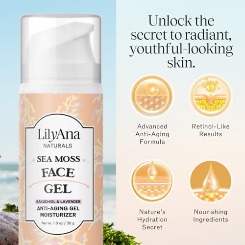 Image 4 of LilyAna Naturals Sea Moss with Bakuchiol Face Gel - 1oz