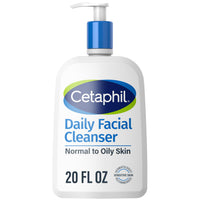 Thumbnail for Cetaphil Face Wash, Daily Facial Cleanser for Sensitive, Combination to Oily Skin, 20 oz, Gentle Foaming, Soap Free, Hypoallergenic