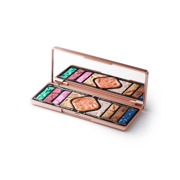 FLORASIS Floral Engraving Phoenix Makeup Palette Makeup Long Lasting Blendable Natural Eyeshadow Palette for Women (03 Soaring Sunlight)
