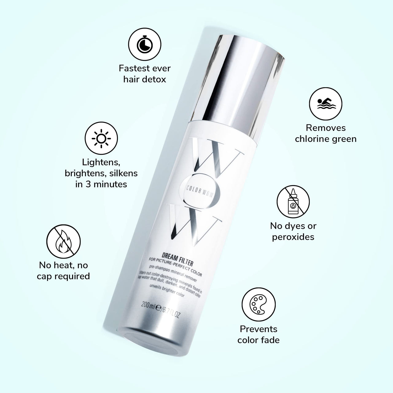 COLOR WOW Dream Filter Pre Shampoo Mineral Remover – Hard water detox | Get Lighter, Brighter, Shinier Color in 3 Minutes