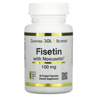 Thumbnail for California Gold Nutrition Fisetin with Novusetin, 100 mg, 30 Veggie Capsules