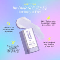 Thumbnail for Naked Sundays Clear Glow Sun Stick SPF 50 – Invisible Clear Sunscreen Stick for Face & Body – No White Cast, Fragrance-Free, Broad Spectrum – Dry Oil Formula, Travel-Friendly, 19g