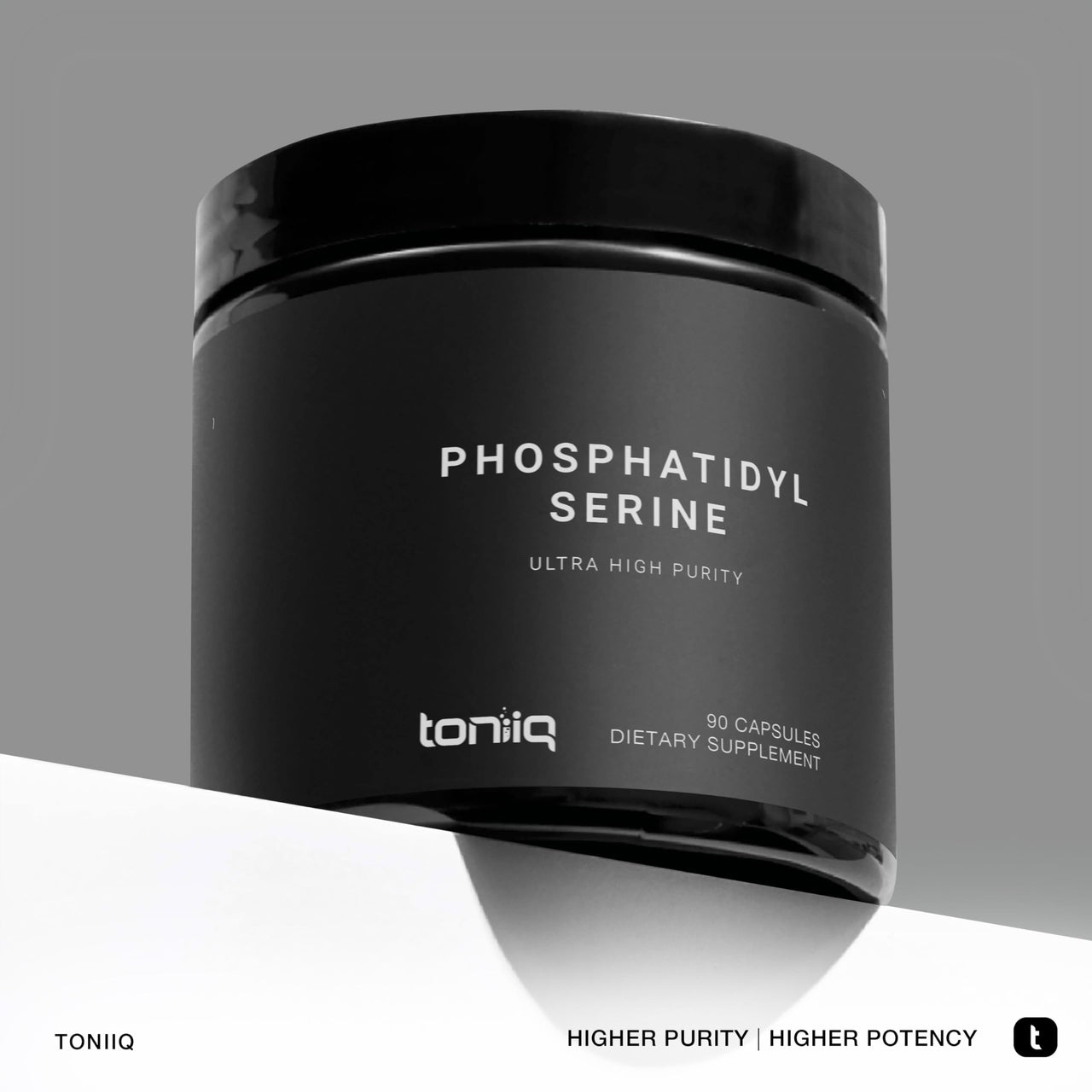 Toniiq Phosphatidylserine - 400mg Formula - World’s First 50% Purity - Highest Purity in The US - Soy Free Phosphatidylserine Supplement - 90 Veggie Capsules