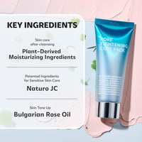 Thumbnail for ISOI Pore Tightening Clay Mask Pack, Natural Kaolin Clay & Plant-Based Formula for Tightening, Lifting, Exfoliating & Sebum Control, Moisture-Balancing, Korean Skin Care (3.38 fl. oz, 100ml)