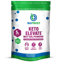 Thumbnail for BioTrust Keto Elevate – C8 MCT Oil Powder – Ketogenic MCT Coffee Creamer, Keto Coffee Creamer – Clean Energy, Mental Focus & Clarity – 100% Caprylic Acid MCT Powder, Non-GMO (Unflavored, 20 Servings)