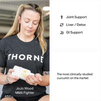 Thumbnail for THORNE Curcumin Phytosome 500 mg (Meriva) - Sustained Release, Clinically Studied, High Absorption - Supports Healthy Response in Joints and Muscle* - 120 Capsules - 60 Servings