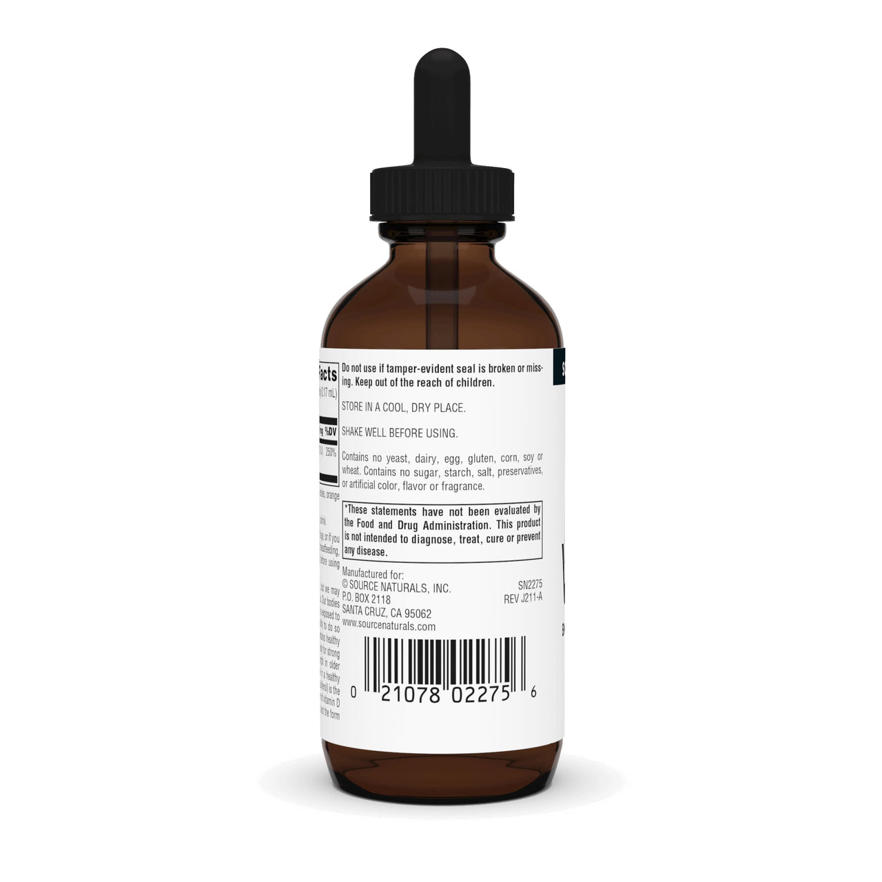 Source Naturals Vitamin D-3 Liquid Drops 2000 iu Supports Bone & Immune Health* - 2 Fluid oz