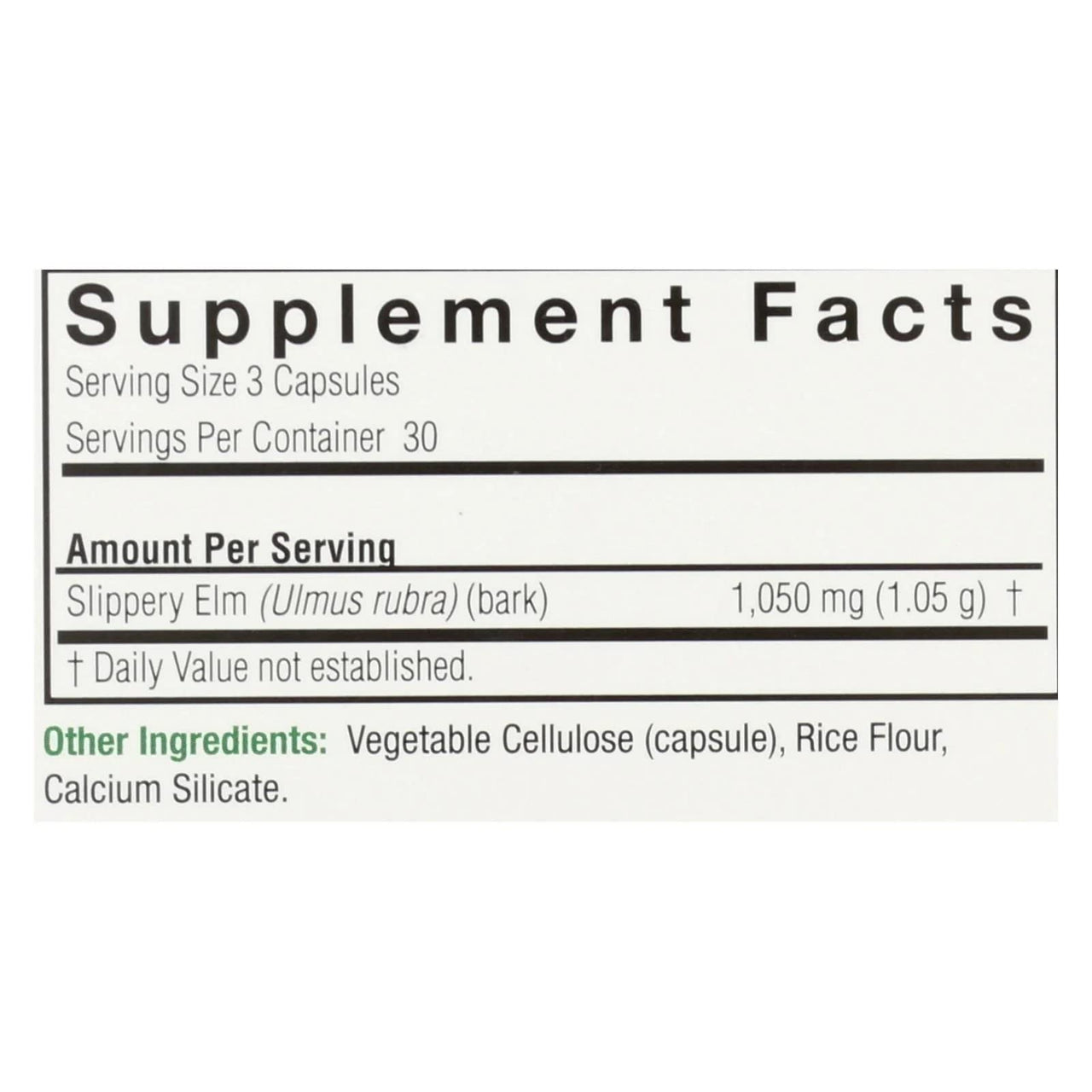 Nature's Answer Slipper Elm | Super Concentrated Herbal Supplement | Promotes Healthy Hair & Skin | Aids in Digestion | Gluten-Free, Kosher Certified & Vegan/Vegetarian | 90ct Capsules