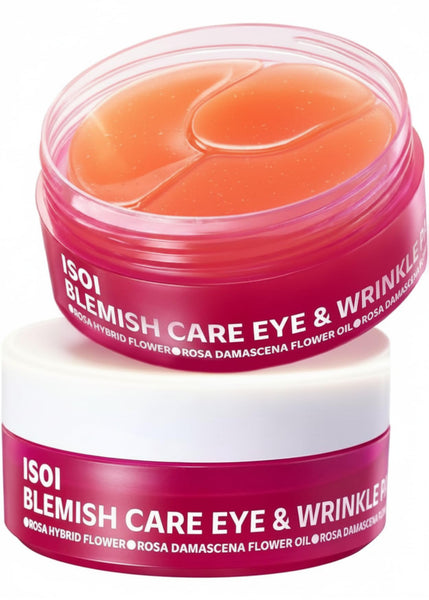 ISOI Blemish Care Under Eye Patch for Dark Circles, Puffiness and Wrinkles, Hydrating Gel Eye Masks with Hyaluronic Acid & Bulgarian Rose Oil, Korean Skin Care (90 pcs, 3.17 oz)