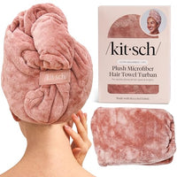 Thumbnail for Image 1 of Default Title for the product Kitsch XL Microfiber Hair Towel Wrap for Women - Terracotta