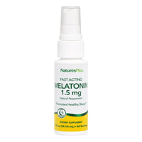 Thumbnail for NaturesPlus Melatonin Spray, Natural Peppermint Flavor - 2 fl oz - with Vitamin B6 & E - Vegetarian, Gluten Free - 80 Servings