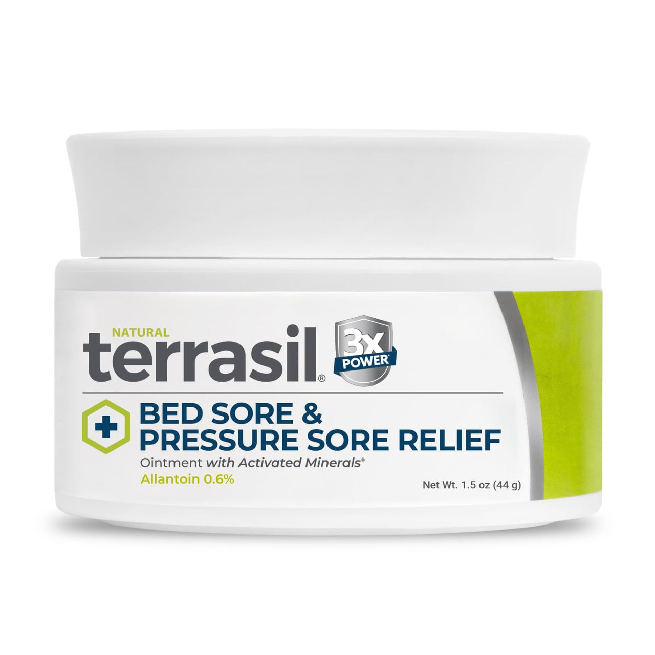 terrasil Bed Sores Treatment Cream & Pressure Sores Cream – Natural Ingredients for Healing of Bedsores, Ulcers & Wounds, 3X Power for Fast Soothing Relief (1.5 oz jar)