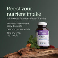 Thumbnail for New Chapter Men's Multivitamin 50 Plus for Brain, Heart, Digestive, Prostate & Immune Support with 20+ Nutrients + Astaxanthin - Every Man's One Daily 55+, Gentle on The Stomach - 72 ct