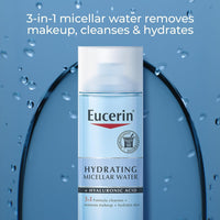 Thumbnail for Eucerin Hydrating 3-in-1 Micellar Water, Formulated with Hyaluronic Acid, 6.8 Fl Oz Bottle