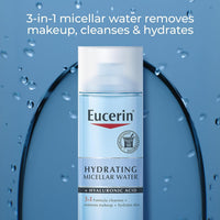 Thumbnail for Eucerin Hydrating 3-in-1 Micellar Water, Formulated with Hyaluronic Acid, 6.8 Fl Oz Bottle