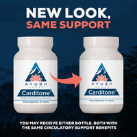 Thumbnail for Ayush Herbs Carditone - Natural Heart Health Supplement for Women & Men, BP Formula, Holistic Heart Support with Rauwolfia, Arjuna, Calcium, and Magnesium - 60 Vegetarian Caplets (1 Count)