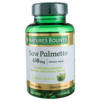 Thumbnail for Nature's Bounty Saw Palmetto 450 mg 100 Capsules (Pack of 3)