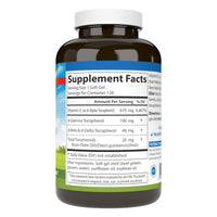 Thumbnail for Carlson - E-Gems Elite, 1000 IU Vitamin E with Tocopherols & Tocotrienols, Heart Health & Optimal Wellness, Antioxidant, 120 soft gels