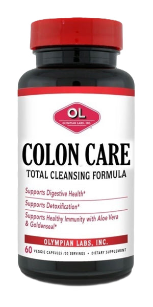 Olympian Labs Colon Care, 60 Veggie Capsules, Digestive Health, Detoxification, Healthy Immune System, 30 Servings