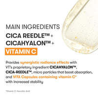 Thumbnail for VT Cosmetics Vita-Light Reedle Shot 100, Serum with Vitamin C Capsules, Vitamin E, Hydrating Care, Korean Skincare for Sensitive Skin 1.69Fl Oz(50ml)