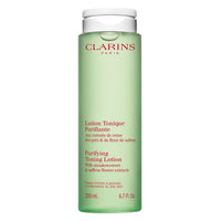Thumbnail for Clarins Purifying Toning Lotion | Less Oily Skin After 14 Days of Use* | Cleanses, Hydrates, Purifies, Mattifies and Balances Skin's Microbiota | Contains Witch Hazel | Combination To Oily Skin Types