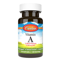 Thumbnail for Carlson - Vitamin A, 15000 IU Palmitate (4500 mcg RAE), Vision Health, Healthy Skin, 120 Softgels