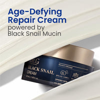 Thumbnail for Dr. G Black Snail Cream - Korean Skincare with Snail Mucin - Anti-Aging Face Cream for Fine Lines - Firming Lotion for Skin Elasticity - Moisturizer for Skin Dullness - Deep Nourishment - 1.69 fl oz