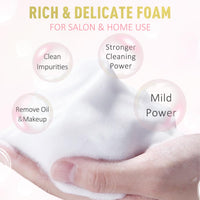 Thumbnail for EMEDA Lash Shampoo Kit - 3.38 fl.oz / 100ml Gentle Foam Lash Cleanser, Oil-Free Cleaning for Wash Extension/Natural Eyelash Bath with Rinse Bottle Lash Brush