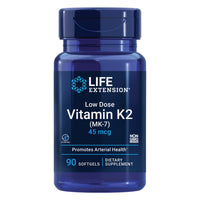 Thumbnail for Life Extension Low Dose Vitamin K2 – Supports Arterial Health – Non-GMO, Gluten-Free – 90 Softgels