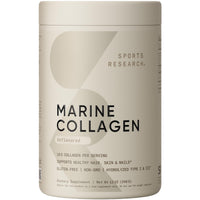Thumbnail for Sports Research Marine Collagen Peptides Powder - Sourced from Wild-Caught Fish, Pescatarian Friendly, Keto Certified & Non-GMO Tested - Easy to Mix in Water or Juice! (34 Servings)