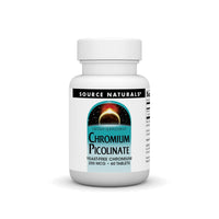 Thumbnail for Source Naturals Chromium Picolinate, Yeast Free Chromium, 200 mcg - 60 Tablets