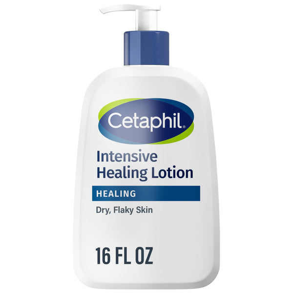 Cetaphil Intensive Healing Lotion with Ceramides 16 Oz For Dry, Rough, Flaky Sensitive Skin 24-Hour Hydration Fragrance, Paraben & Gluten Free