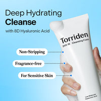 Thumbnail for Torriden DIVE IN Cleansing Foam Face Wash 150ml (5.07 fl.oz.) | Hydrating Daily Facial Cleanser for All and Sensitive Skin | Hyaluronic Acid, Panthenol, Allantoin