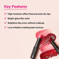 Thumbnail for ISOI Bulgarian Rose Lip Treatment Balm Pure Red 5g (0.18oz) | Dewy Gloss Finish Tinted Balm | Korean Moisturizer With Rose Oil for Dry Lips | Non-Sticky Care