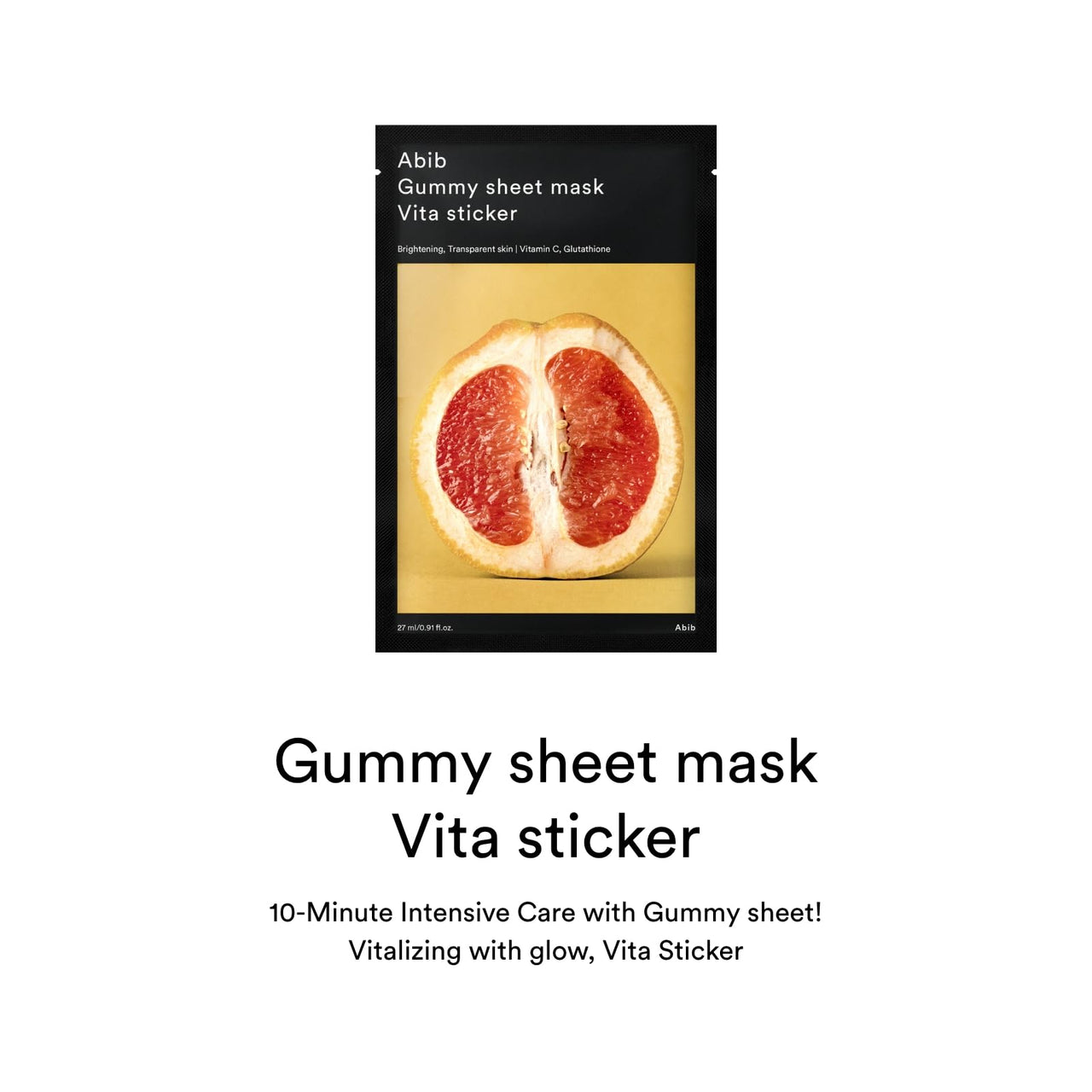 Abib Gummy Sheet Mask 10 Sheets Vita (Vitalizing)