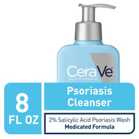 Thumbnail for CeraVe Cleanser for Psoriasis Treatment, With Salicylic Acid for Dry Skin Itch Relief & Latic Acid for Exfoliation, Fragrance Free & Allergy Tested, 8 Ounce