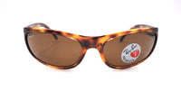 Thumbnail for Ray-Ban Men's RB4033 Predator Rectangular Sunglasses, Havana/Polarized Brown, 60 mm
