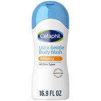 Thumbnail for Cetaphil Ultra Gentle Refreshing Body Wash, For Dry to Normal, Sensitive Skin, 16.9oz, with Aloe Vera, Calendula, Vitamin B5, Hypoallergenic, Fragrance Free, Dermatologist Tested